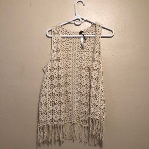 Open sleeve crochet Kimono